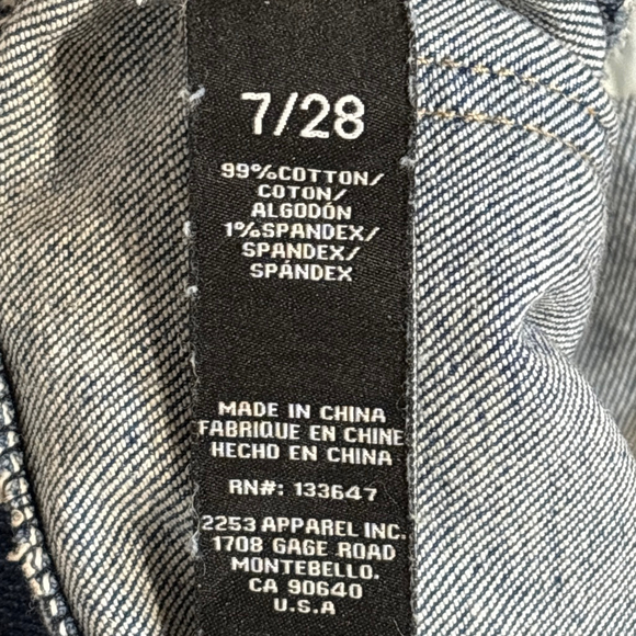 BCBGeneration Blue High Rise Wide Leg Jeans Women’s Size 7 / 28 Zipper Fly - Picture 11 of 14